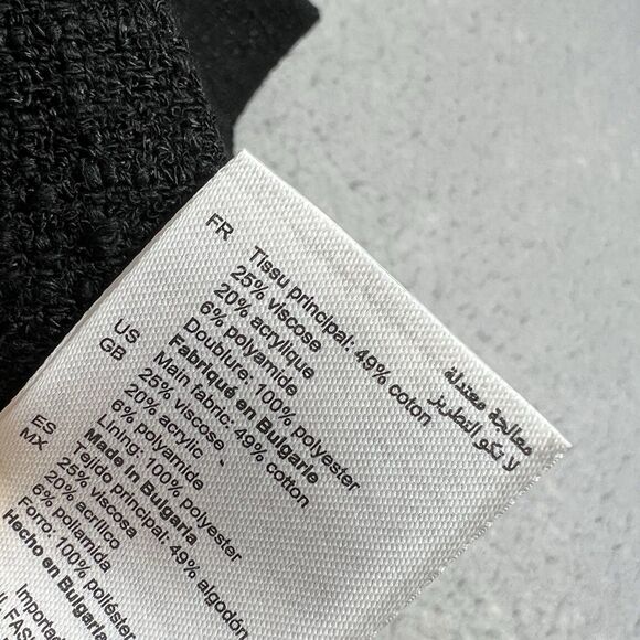 SANDRO Short Coat Mini Dress Pleated H20ROSSA Tweed BLACK US 8/ FR 40 $445 NEW! - Picture 14 of 15